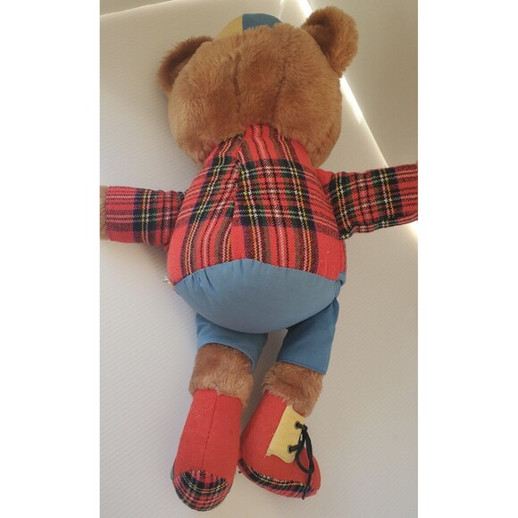 Learn to Dress 1977 Vintage R Dakin Teddy Bear Button Belt Snap Zipper Plush - Picture 7 of 8